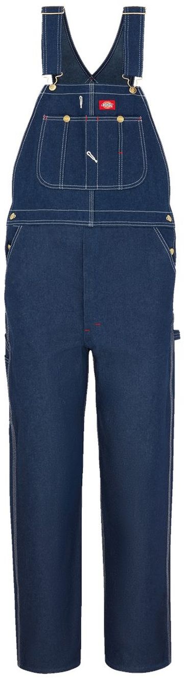 Dickies Men 11.75 oz 100% Cotton Fine Weave Denim Bib Overalls
